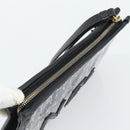 CHANEL Clutch Bag Vinyl Black Gold CC Auth bs35542V-6