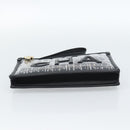 CHANEL Clutch Bag Vinyl Black Gold CC Auth bs35542V-5