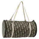 Christian Dior Trotter Canvas Hand Bag Nylon Khaki Silver Auth bs35543-1