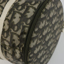 Christian Dior Trotter Canvas Hand Bag Nylon Khaki Silver Auth bs35543-10