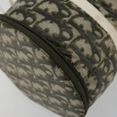 Christian Dior Trotter Canvas Hand Bag Nylon Khaki Silver Auth bs35543-11