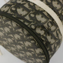 Christian Dior Trotter Canvas Hand Bag Nylon Khaki Silver Auth bs35543-13