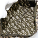 Christian Dior Trotter Canvas Hand Bag Nylon Khaki Silver Auth bs35543-17