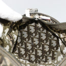 Christian Dior Trotter Canvas Hand Bag Nylon Khaki Silver Auth bs35543-18