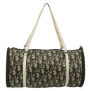 Christian Dior Trotter Canvas Hand Bag Nylon Khaki Silver Auth bs35543-2