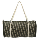 Christian Dior Trotter Canvas Hand Bag Nylon Khaki Silver Auth bs35543-3