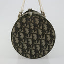 Christian Dior Trotter Canvas Hand Bag Nylon Khaki Silver Auth bs35543-5