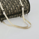 Christian Dior Trotter Canvas Hand Bag Nylon Khaki Silver Auth bs35543-7