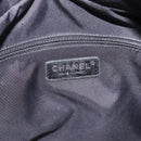 CHANEL Matelasse Tote Bag Coated Canvas Black Gold CC Auth bs35544-17