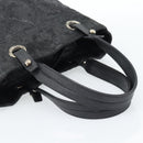 CHANEL Matelasse Tote Bag Coated Canvas Black Gold CC Auth bs35544-7