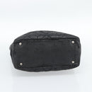 CHANEL Matelasse Tote Bag Coated Canvas Black Gold CC Auth bs35544-5