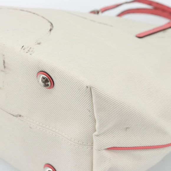 LOUIS VUITTON Cabas MM Tote Bag Canvas White M94502 LV Auth bs35545