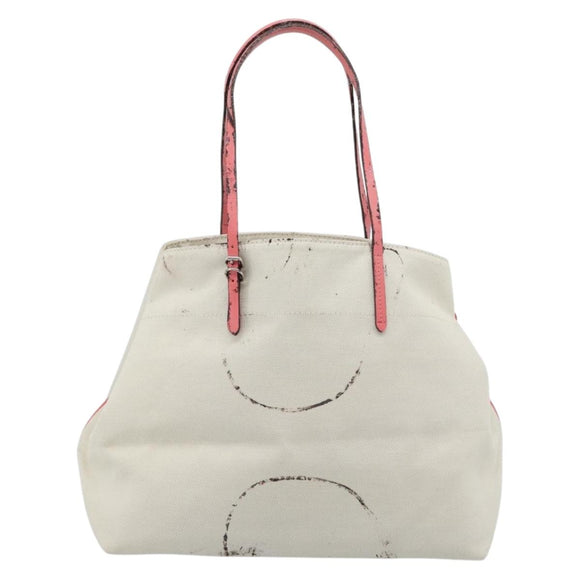 LOUIS VUITTON Cabas MM Tote Bag Canvas White M94502 LV Auth bs35545