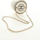 CHANEL Matelasse Chain Shoulder Bag Leather White Gold CC Auth bs35547SAM-7