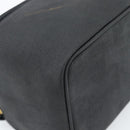 Gianni Versace Vanity Hand Bag Leather Black Gold Auth bs35548-14