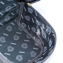 Gianni Versace Vanity Hand Bag Leather Black Gold Auth bs35548-17
