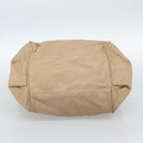 Chloe Etel Hand Bag Leather 2way Beige Gold Auth bs35549-5