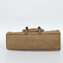Chloe Hand Bag Leather Brown Silver Auth bs35550-11