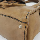 Chloe Hand Bag Leather Brown Silver Auth bs35550-12
