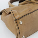 Chloe Hand Bag Leather Brown Silver Auth bs35550-13
