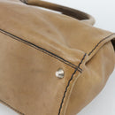 Chloe Hand Bag Leather Brown Silver Auth bs35550-14