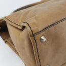 Chloe Hand Bag Leather Brown Silver Auth bs35550-15
