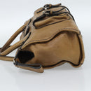 Chloe Hand Bag Leather Brown Silver Auth bs35550-4