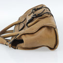 Chloe Hand Bag Leather Brown Silver Auth bs35550-6