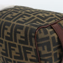 FENDI Zucca Canvas Clutch Bag Black Brown Auth bs35551-15