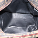 FENDI Zucca Canvas Clutch Bag Black Brown Auth bs35551-11