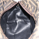 FENDI Zucca Canvas Clutch Bag Black Brown Auth bs35551-18