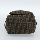 FENDI Zucca Canvas Clutch Bag Black Brown Auth bs35551-6