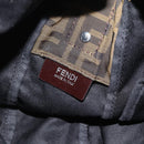 FENDI Zucca Canvas Shoulder Bag Black Brown Auth bs35552-10