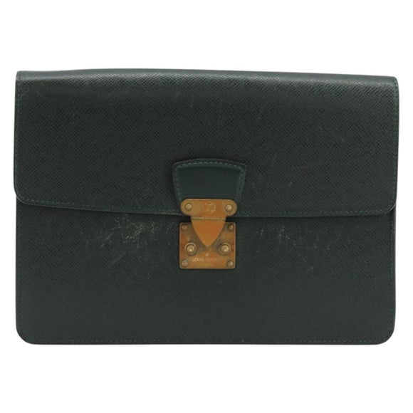 LOUIS VUITTON Taiga Pochette Kourad Clutch Bag Epicea M30194 LV Auth bs35554