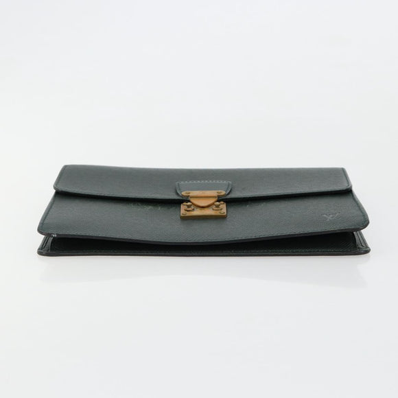 LOUIS VUITTON Taiga Pochette Kourad Clutch Bag Epicea M30194 LV Auth bs35554