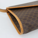 CELINE Macadam Canvas Shoulder Bag PVC Leather Brown Gold Auth bs35555-15