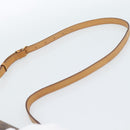 CELINE Macadam Canvas Shoulder Bag PVC Leather Brown Gold Auth bs35555-8
