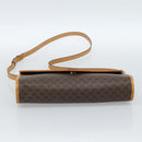 CELINE Macadam Canvas Shoulder Bag PVC Leather Brown Gold Auth bs35555-5