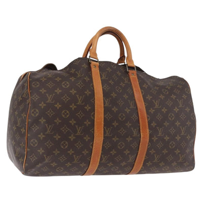 LOUIS VUITTON Monogram Keepall 50 Boston Bag M41426 LV Auth bs35556