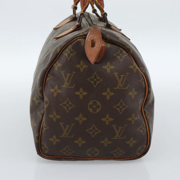 LOUIS VUITTON Monogram Speedy 30 Hand Bag M41526 LV Auth bs35557