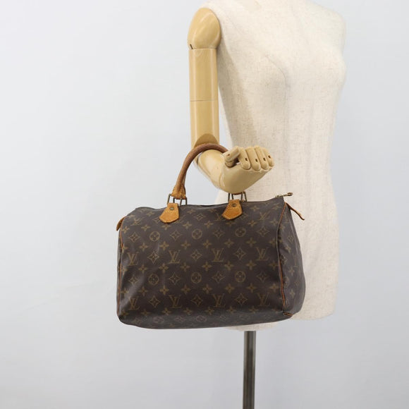 LOUIS VUITTON Monogram Speedy 30 Hand Bag M41526 LV Auth bs35558