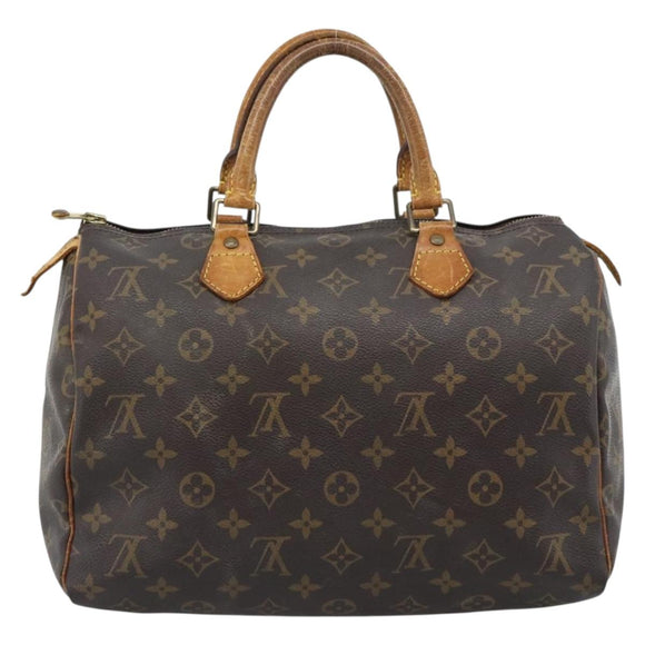 LOUIS VUITTON Monogram Speedy 30 Hand Bag M41526 LV Auth bs35558