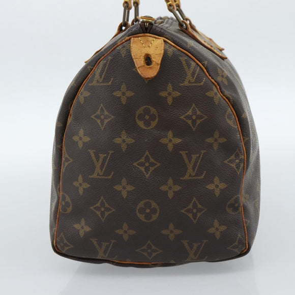 LOUIS VUITTON Monogram Speedy 30 Hand Bag M41526 LV Auth bs35558