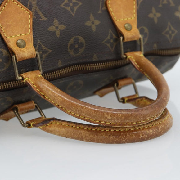 LOUIS VUITTON Monogram Speedy 30 Hand Bag M41526 LV Auth bs35558