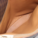 CELINE Macadam Canvas Tote Bag PVC Leather Brown Gold Auth bs35562-21