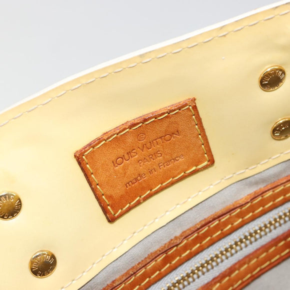 LOUIS VUITTON Monogram Vernis Reade PM Hand Bag Perle M91336 LV Auth bs35563