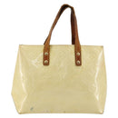 LOUIS VUITTON Monogram Vernis Reade PM Hand Bag Perle M91336 LV Auth bs35563-13