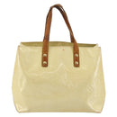 LOUIS VUITTON Monogram Vernis Reade PM Hand Bag Perle M91336 LV Auth bs35563-2