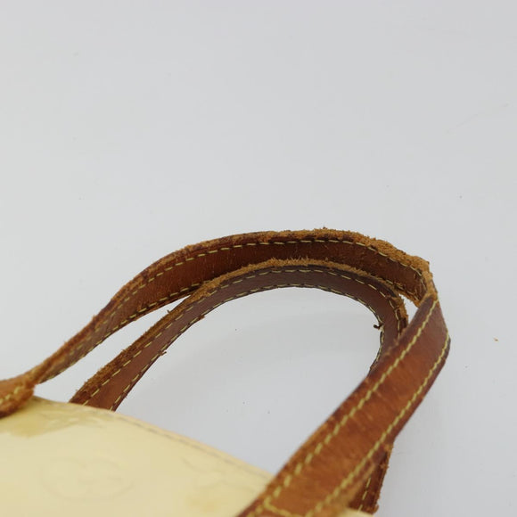 LOUIS VUITTON Monogram Vernis Reade PM Hand Bag Perle M91336 LV Auth bs35563