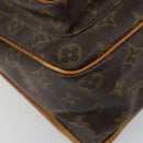 LOUIS VUITTON Monogram Gibeciere MM Shoulder Bag M42247 LV Auth bs35565-14
